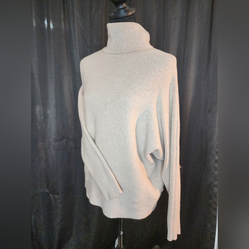 Tan Milano Turtleneck Sweater - Size Small/Medium